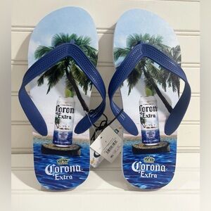Corona Men’s Flip Flops Sz. 7 Lightweight Relax Fit Slip On Beach Vacation NWT